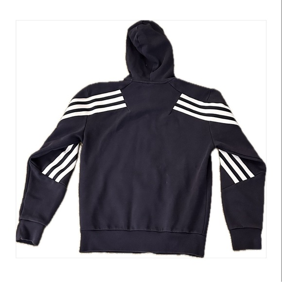 ADIDAS SPORTSWEAR FUTURE ICONS HOODED JACKET - BLUE/WHITE Small - Picture 4 of 7
